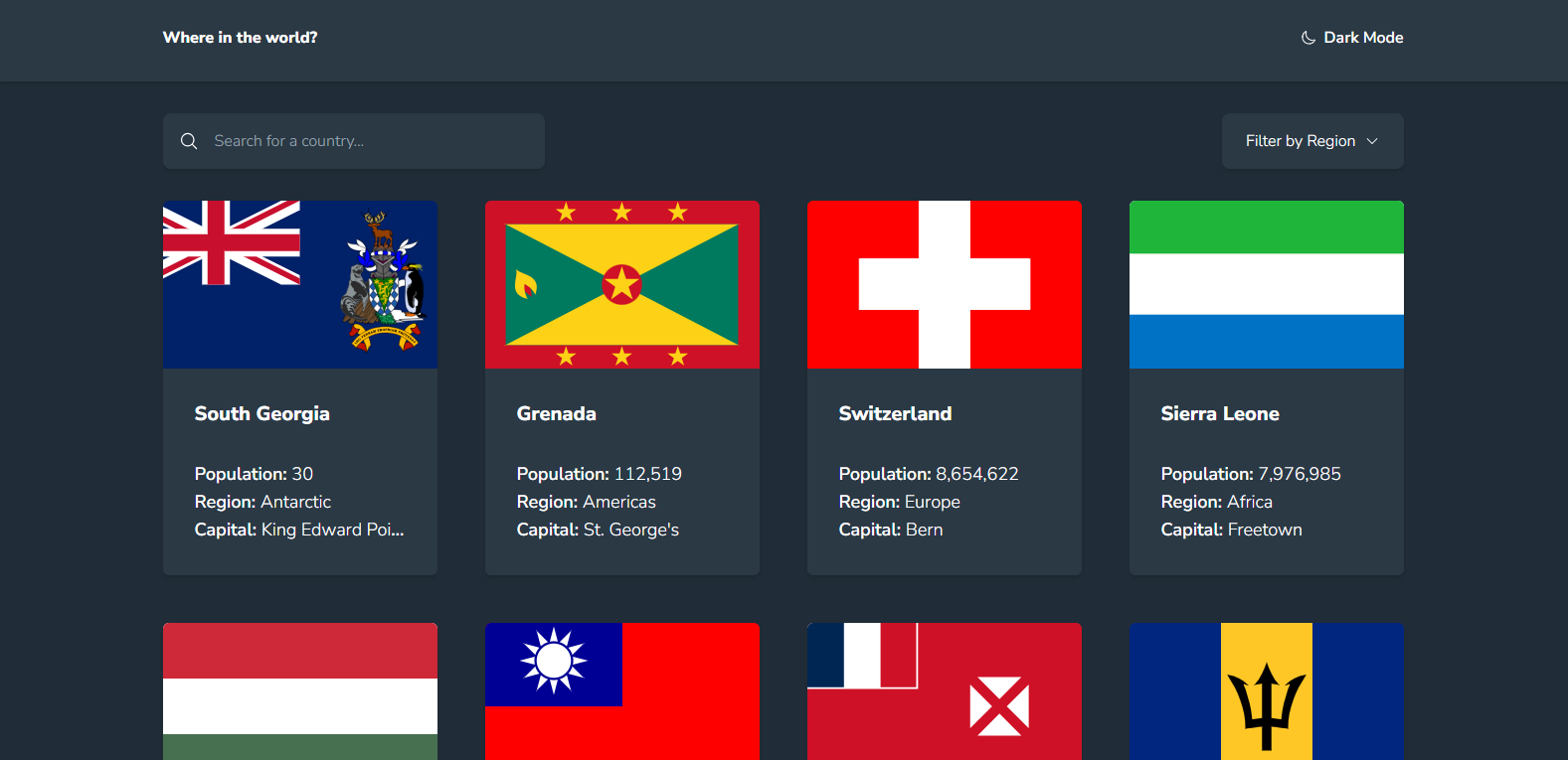 country-app project